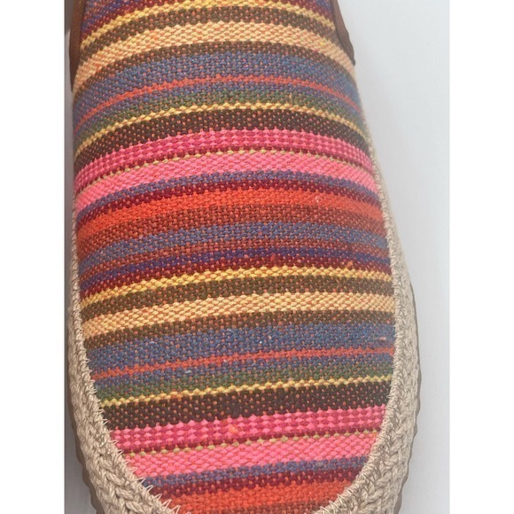 MUK LUKS Bright Stripe‎ Multicolor Stripe Street Brooklyn Highway Clogs - Picture 3 of 11